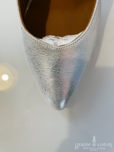 Bobbies - Escarpins La Sulfureuse argentée cuir lamé