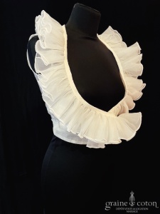 Cymbeline - Boléro cache coeur ivoire volanté