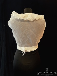 Cymbeline - Boléro cache coeur ivoire volanté