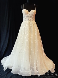 Selestia - Robe bustier en tulle et dentelle