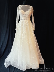 Selestia - Robe bustier en tulle et dentelle