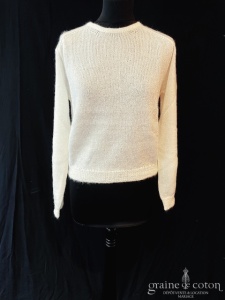 Maison Emailla - Pull mohair Amélia ivoire