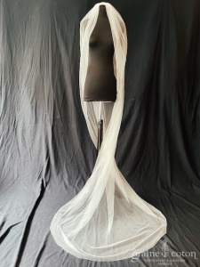Rime Arodaky - Voile de 220 cm en tulle souple brut