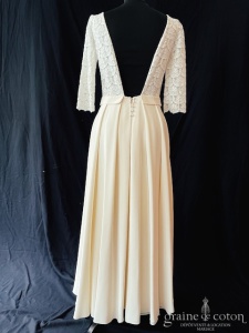 Laure de Sagazan - Création en guipure et crêpe de soie