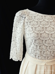 Laure de Sagazan - Création en guipure et crêpe de soie