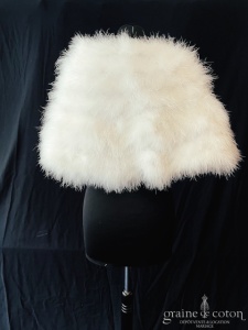 Magic Nights - Étole en plumes ivoire clair