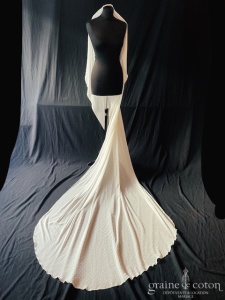 Maison Floret - Voile long de 250 cm en mousseline plumetis