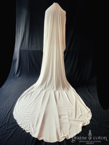 Maison Floret - Voile long de 250 cm en mousseline plumetis