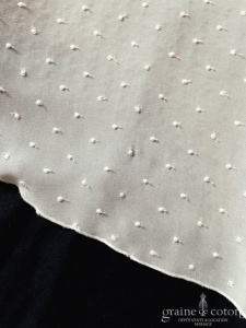 Maison Floret - Voile long de 250 cm en mousseline plumetis