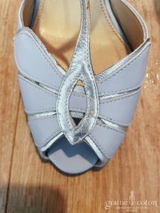 Rachel Simpson - Escarpins salomés Mimosa bleu