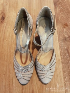 Rachel Simpson - Escarpins beige écru en nubuck