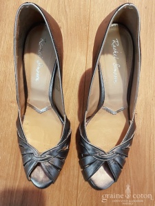 Rachel Simpson - Escarpins sandales cuivre en cuir