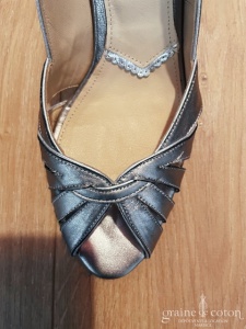 Rachel Simpson - Escarpins sandales cuivre en cuir