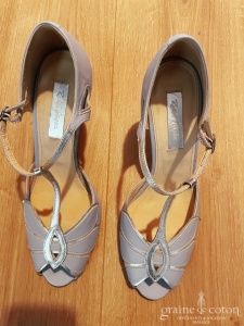 Rachel Simpson - Escarpins salomés Mimosa bleu