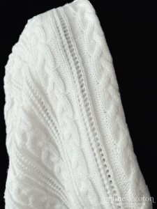 Bianco Evento - Étole / cape en maille fourrure ivoire