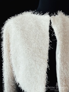 Novias - Manteau gilet en fausse fourrure ivoire