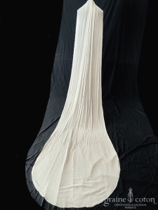 Jasmine Veils - Voile long de 350 cm étroit en tulle extra souple ivoire clair