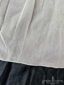 Emmerling - Voile long de 300 cm en tulle fluide nude