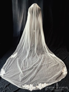 Bianco Evento - Voile long de 300 cm en 