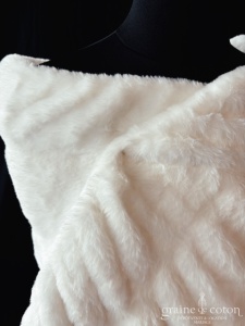 Bianco Evento - Étole écharpe effet fourrure de lapin en synthétique extra doux