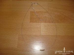Au fil perlé - Collier 3 strass