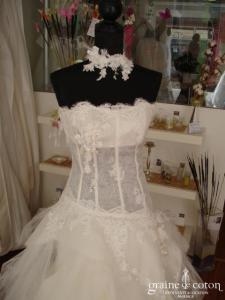 Frédéric Alzra - Robe de mariée en mouchoirs de tulle