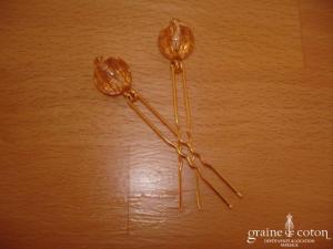 Pics à chignon boules - Lot de 2