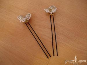 Pics à chignon perles - Lot de 2