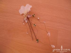 Pic à chignon orchidée