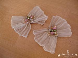 Christian Lacroix - Lot de 2 noeuds en tissu strassé