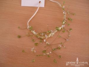Collier en perles vertes