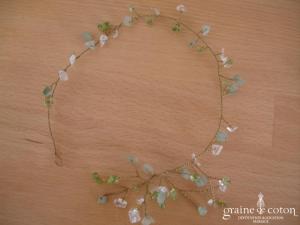 Tour de cou en perles vertes