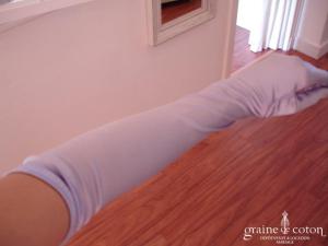 Gants longs lilas satiné