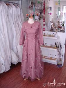 Robe de soirée rose