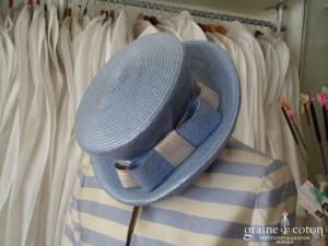 Chapeau bleu & crème