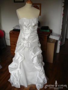 Robe de mariée ou de soirée ivoire, style Linéa Raffaëlli