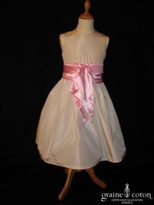 Graine de coton - Ceinture seule en satin rose