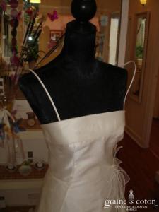 Mariées de Paris - Robe en mikado et organza ivoire