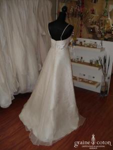 Mariées de Paris - Robe en mikado et organza ivoire