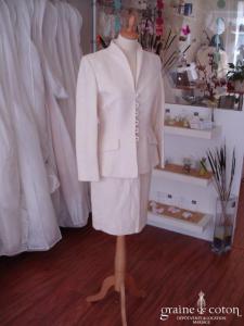 Alouette - Tailleur jupe ivoire