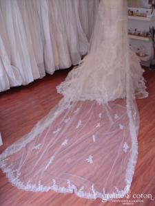 Pronovias - Voile perlé champagne