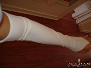 Mitaines longues ivoires