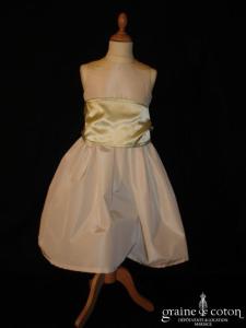 Graine de coton - Ceinture seule en satin vert anis