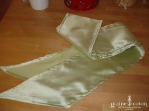 Graine de coton - Ceinture seule en satin vert anis