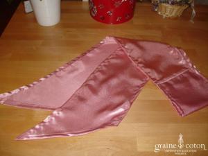 Graine de coton - Ceinture seule en crêpe de satin vieux rose