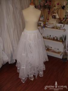 Jupon en tulle blanc