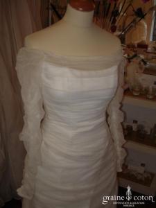 Pronuptia - Robe deux pièces ivoire