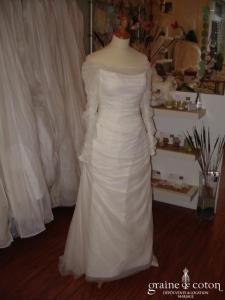 Pronuptia - Robe deux pièces ivoire