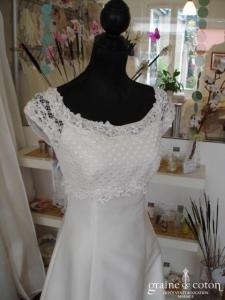 Mariées de Paris - Prototype taille empire en mikado ivoire