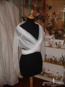 Max Chaoul - Boléro en tulle blanc